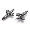 Alloy with Rhinestone Pendants LS-X-PALLOY-N176-12B-NR-1
