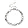 Rack Plating Brass Bracelets for Women BJEW-K244-06C-P-1