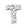Alloy Slide Charms ALRI-WH0005-09T-P-1