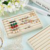 Rectangle Wood Covered with Velvet Jewelry Ring Display Trays AJEW-WH20054-062E-01-3