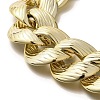 Electroplated CCB Curb Chain Necklace & Bracelets Set SJEW-G084-01G-6
