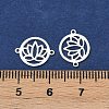 925 Sterling Silver Hollow Connector Charms STER-A046-01S-3