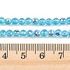 Electroplate Transparent Glass Beads EGLA-B013-02A-AB03-4