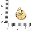 Shell Brass Charms KK-D426-17C-G-3