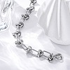 Tarnish Resistant 304 Stainless Steel Link Chain Bracelets BJEW-Z011-09P-2