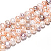 Natural Cultured Freshwater Pearl Beads Strands PEAR-N013-07O-5
