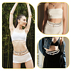 6Pcs 6 Styles Summer Beach Glass Seed Beads and Natural Cowrie Shell Beaded Waist Belly Chains Sets for Women AJEW-WH20019-89-4
