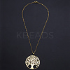 201 Stainless Steel Pendants Necklaces NJEW-S105-JN701-45-2-2
