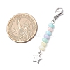 3Pcs 304 Stainless Steel with Dyed Natural Freshwater Shell Bead Pendant Decoration HJEW-JM03187-02-3