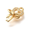 Brass Micro Pave Cubic Zirconia Pendants KK-K294-03G-2