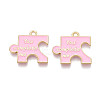 Alloy Enamel Pendants ENAM-T024-14B-G-1