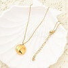 304 Stainless Steel Clear Cubic Zirconia Constellation Pendant Necklaces NJEW-R021-02G-01-3