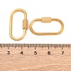 304 Stainless Steel Screw Carabiner Lock Charms STAS-K192-01G-A-3