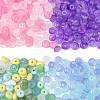 120Pcs 2 Colors Baking Paint Imitation Jade Glass Beads DGLA-FS0001-21A-2