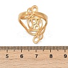 304 Stainless Steel Open Cuff Rings for Women RJEW-U061-02G-5