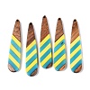 Epoxy Resin & Walnut Wood Pendants RESI-N039-121G-1
