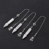 Natural Quartz Crystal Pointed Dowsing Pendulums G-I322-01P-06-1