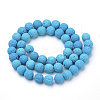 Synthetic Lava Rock Beads Strands X-G-S277-10mm-08-2
