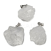 Raw Rough Natural Quartz Crystal Pendants G-M405-02P-08-2