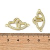 Rack Plating Brass Micro Pave Clear Cubic Zirconia Pendants KK-R157-04G-3