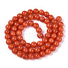 Dyed Natural Mashan Jade Round Beads Strands G-T139-6mm-67C-3