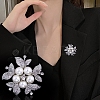 Exquisite Flower Alloy Rhinestone Brooch PW-WG62D3E-01-2