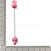 Plastic Beadable Keychain Bar for Jewelry Making DIY Crafts AJEW-C040-01B-3