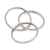 201 Stainless Steel Trinity Interlocking Ring Finger Rings FS-WG6776A-06-3
