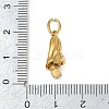 304 Stainless Steel Micro Pave Cubic Zirconia Pendants SA-CBA1D2B-01G-I-3