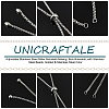 12Pcs 4 Styles Adjustable 304 Stainless Steel Slider Bracelets Making STAS-UN0054-34-5