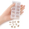 100Pcs 10 Styles Rack Plating Eco-Friendly Iron Charms IFIN-YW0001-87-3
