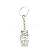 Natural & Synthetic Mixed Gemstone Keychain KEYC-P010-B-2