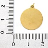 Ion Plating(IP) 304 Stainless Steel Enamel Pendants STAS-Z104-03G-3