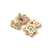 Brass Micro Pave Cubic Zirconia Pendants KK-Z112-15G-2