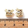 Rack Plating Brass Micro Pave Cubic Zirconia Pendants KK-K333-86G-3