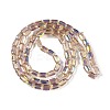 Electroplate Glass Chevron Beads Strands GLAA-Q101-02A-AB09-2