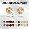 1000Pcs 10 Colors Baking Paint Pearlized Glass Imitation Pearl Round Beads HY-SP0001-01D-2