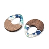 Resin and Walnut Pendants FIND-R051-10B-2