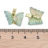 Real 18K Gold Plated Rack Plating Brass Micro Pave Cubic Zirconia Pendants KK-R161-06G-02-3