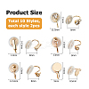 20Pcs 10 Styles Brass Micro Pave Clear Cubic Zirconia Ear Cuff Findings FIND-HS0002-03-2