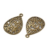 Tibetan Style Alloy Filigree Teardrop Pendants LS-X-TIBEP-Q041-042AB-NR-2