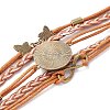 Rainbow Pride Bracelet LS-BJEW-F426-01G-4