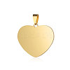 Ion Plating(IP) 304 Stainless Steel Stamping Blank Tag Pendants STAS-I311-04A-G-1