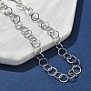 304 Stainless Steel Rolo Chains Bracelets for Women BJEW-U043-02P-2
