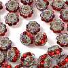 Sparkling Acrylic Rhinestone Round Beads OACR-NH0002-01A-03-2