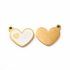 Ion Plating(IP) 304 Stainless Steel Enamel Charms STAS-F291-08G-03-1