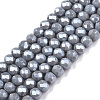 Electroplate Glass Beads Strands EGLA-A044-P4mm-A10-1