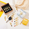 21Pcs 7 Colors Alloy Enamel Pendant Decorations HJEW-GA00037-4
