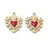 304 Stainless Steel Enamel Pendants STAS-Z121-38G-01-1