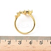 Brass Pave Clear Cubic Zirconia Earring Findings KK-D369-10G-2